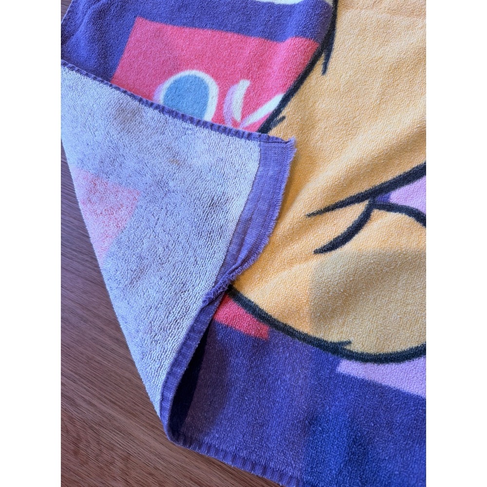 Vintage Disney Winnie the Pooh Beach Towel 100 Acre Collection‎ Purple 35x60 - Picture 6 of 8